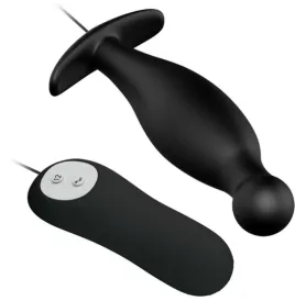 PRETTY LOVE - PLUG ANALE IN SILICONE 12 MODALIT DI VIBRAZIONE NERO