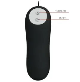 PRETTY LOVE - PLUG ANALE IN SILICONE 12 MODALIT DI VIBRAZIONE NERO