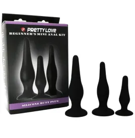 PRETTY LOVE - KIT DINITIATION EN SILICONE POUR PLUGS ANAL