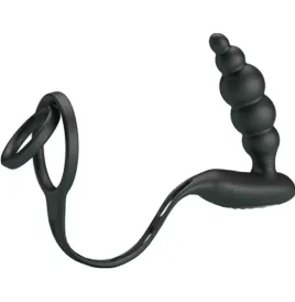 PRETTY LOVE - ANNEAUX PÉNIS AVEC PLUG VIBRATEUR