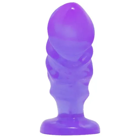 BAILE - UNISEX ANALPLUG MIT LILA FARBENEM SAUGNAPF