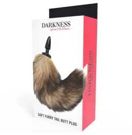 DARKNESS - QUEUE NATURELLE AVEC PLUG ANAL EN SILICONE 10 CM