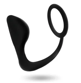ADDICTED TOYS - ANAL PLUG WITH BLACK PENIS RING