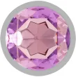 INTENSE - PLUG ANALE IN METALLO ALLUMINIO CON CRISTALLO VIOLA MISURA S