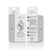 INTENSE - ANALPLUG AUS ALUMINIU MMETALL MIT SILBERNEM KRISTALL, GRÖSSE S INTENSE - ANALPLUG AUS ALUMINIU MMETALL MIT SILBERNEM KRISTALL, GRÖSSE S
