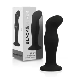 BLACKandSILVER - SEAN PLUG ANAL PREMIUM SILICONE BLACK