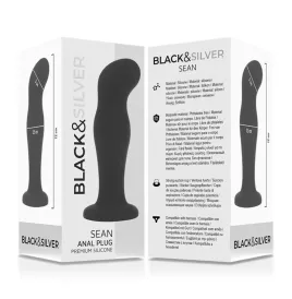 BLACKandSILVER - SEAN PLUG ANAL PREMIUM SILICONE BLACK