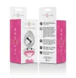 INTENSE - ALUMINUM METAL ANAL PLUG PINK HEART SIZE S