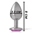 INTENSE - PLUG ANAL METAL ALUMINIO CORAZÓN ROSA TALLA M INTENSE - PLUG ANAL METAL ALUMINIO CORAZÓN ROSA TALLA M
