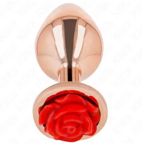 KINK - PLUG ANAL ORO ROSADO ROSA ROJA S