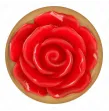 KINK - PINK GOLD ANAL PLUG WITH RED ROSE S