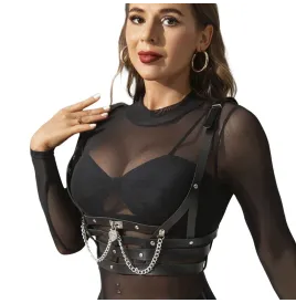 SUBBLIME - HARNAIS CORSET AVEC CHAÎNE DÉTAIL TAILLE UNIQUE