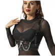 SUBBLIME - KORSETT HARNESS MIT KETTE DETAIL EINE GRÖSSE