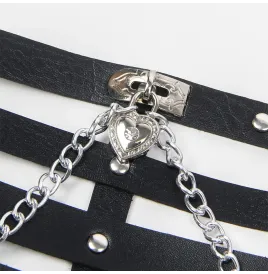 SUBBLIME - CORSET HARNESS WITH CHAINDETAIL ONE SIZE