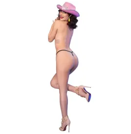 CHILIROSE - CR 4836 PERIZOMA KISS ME NERO S-M