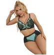 SUBBLIME - 955557 ENSEMBLE SOUTIEN-GORGE EN CUIR VERNI VERT AVEC FERMETURE ÉCLAIR S-M SUBBLIME - 955557 ENSEMBLE SOUTIEN-GORGE EN CUIR VERNI VERT AVEC FERMETURE ÉCLAIR S-M