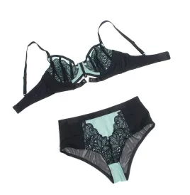 SUBBLIME - 955557 SET REGGISENO IN VERNICE VERDE CON CERNIERA S-M