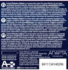 CONTROL - PRESERVATIVI FINISSIMO 3 UNITÀ