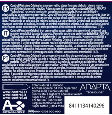 CONTROL - PRESERVATIVI FINISSIMO 3 UNITÀ
