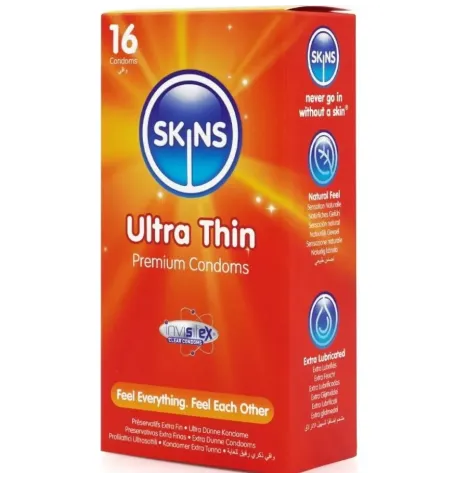 SKINS - PACK DE 16 PRÉSERVATIFS ULTRA FINS PREMIUM