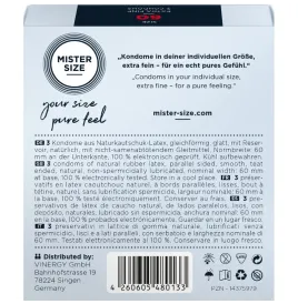 MISTER SIZE - PRESERVATIVOS TALLA XL 60 MM (3 UNIDADES)