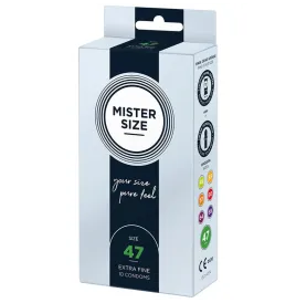 MISTER SIZE - CONDOMS SIZE XS 47 MM (10 UNITS)