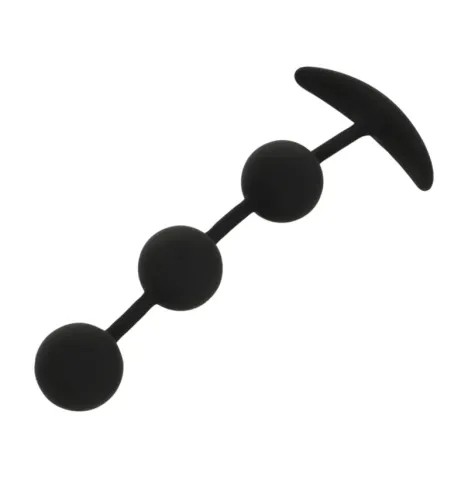 BLACKandSILVER - HARRY ANAL ROSARY 3 SILICONE SPHERES 14 CM