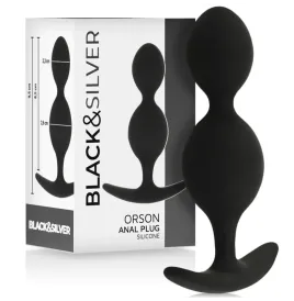 BLACKandSILVER - ORSON PLUG IN SILICONE 2 ONDE ANAL 9 CM