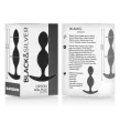 BLACKandSILVER - ORSON PLUG SILICONE 2 ANAL WAVES 9 CM BLACKandSILVER - ORSON PLUG SILICONE 2 ANAL WAVES 9 CM