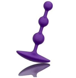 ROMP - AMP PURPLE FLEXIBLE SILICONE ANAL BEADS 12.5 CM PURPLE