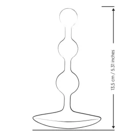 ROMP - AMP PERLES ANALES EN SILICONE FLEXIBLE VIOLETTES 12,5 CM