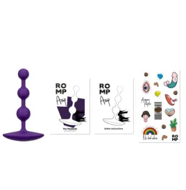 ROMP - AMP PURPLE FLEXIBLE SILICONE ANAL BEADS 12.5 CM PURPLE