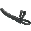 PRETTY LOVE - TATUM VIBRATING PENIS RING WITH PLUG 10 VIBRATIONS BLACK PRETTY LOVE - TATUM VIBRATING PENIS RING WITH PLUG 10 VIBRATIONS BLACK
