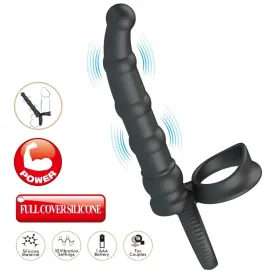 PRETTY LOVE - TATUM VIBRIERENDER PENISRING MIT STECKER 10 VIBRATIONEN SCHWARZ