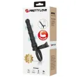 PRETTY LOVE - TATUM ANELLO PER PENE VIBRANTE CON TAPPO 10 VIBRAZIONI NERO