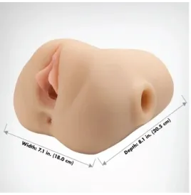 PDX PLUS - VAGINA REALISTICA, SPUNTATORE, STRIZZATORE, STROFINATORE, 18 CM
