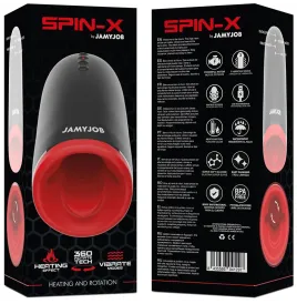 JAMYJOB - SPIN-X MASTURBADOR CON ROTACIÓN Y FUNCIÓN CALOR