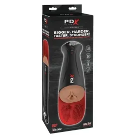 PDX ELITE - FAP-O-MATIC PRO XL AUTOMATIC VIBRATING STROKER BROWN 34.9 CM