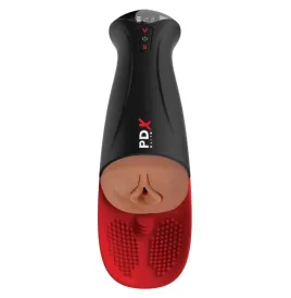 PDX ELITE - FAP-O-MATIC PRO XL AUTOMATIC VIBRATING STROKER BROWN 34.9 CM