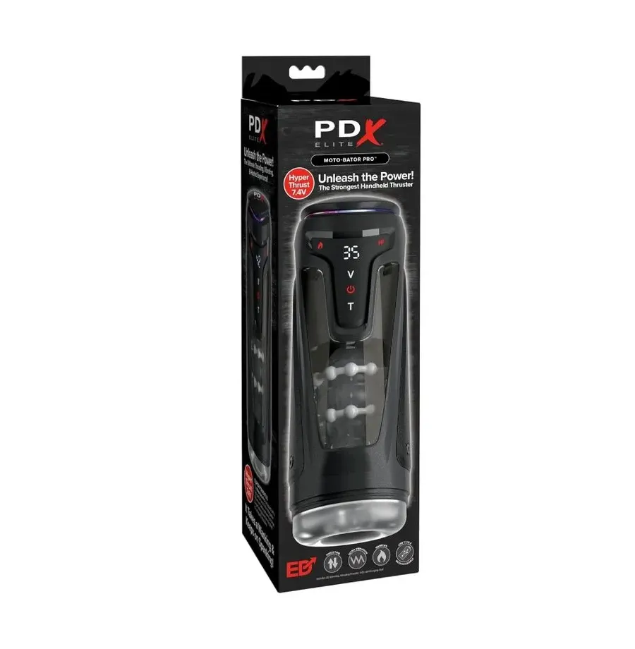 PDX ELITE - MASTURBADOR AUTOMÁTICO MOTO-BATOR PRO THRUSTING STROKER VIBRADOR Y CALOR 26.5 CM PDX ELITE - MASTURBADOR AUTOMÁTICO MOTO-BATOR PRO THRUSTING STROKER VIBRADOR Y CALOR 26.5 CM