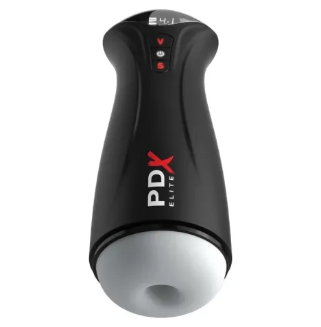 PDX ELITE - MASTURBADOR MASCULINO FAP-GASM CLEAR CON SUCCIÓN INTERMITENTE