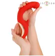 INTENSE - VIBRATEUR ET STIMULATEUR PAULINA EN FORME DE U ROUGE INTENSE - VIBRATEUR ET STIMULATEUR PAULINA EN FORME DE U ROUGE