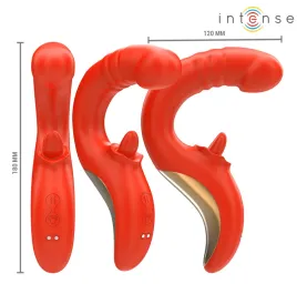 INTENSE - PAULINA VIBRADOR and ESTIMULADOR EN FORMA DE U ROJO