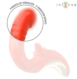 INTENSE - PAULINA VIBRADOR and ESTIMULADOR EN FORMA DE U ROJO