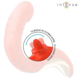 INTENSE - PAULINA VIBRADOR and ESTIMULADOR EN FORMA DE U ROJO