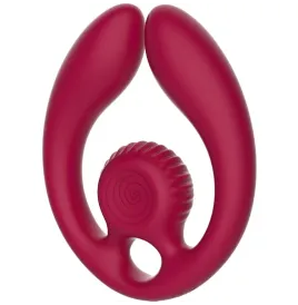SNAIL VIBE - GIZI DUO PAARSTIMULATOR FERNBEDIENUNG BURGUND