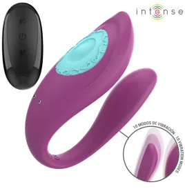INTENSE - ANNIE VIBRATEUR ET STIMULATEUR EN U VIOLET TÉLÉCOMMANDE
