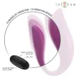 INTENSE - ANNIE VIBRATORE E STIMOLATORE A FORMA DI U TELECOMANDO VIOLA INTENSE - ANNIE VIBRATORE E STIMOLATORE A FORMA DI U TELECOMANDO VIOLA