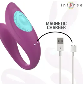 INTENSE - ANNIE VIBRATORE E STIMOLATORE A FORMA DI U TELECOMANDO VIOLA
