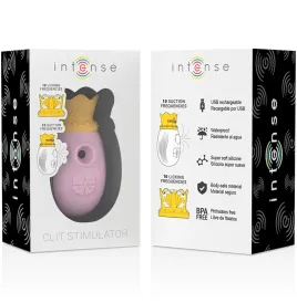 INTENSE - CLITORIS STIMULATOR 10 SUCTION AND LICKING MODES - PINK